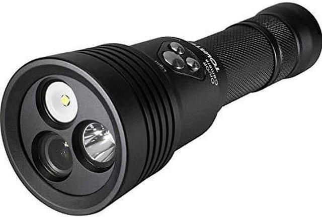 Alt view image 7 of 7 - Tovatec MERA1080 1000 Lumen Divelight with Integrated 1080P HD Underwater Camera Black Compact