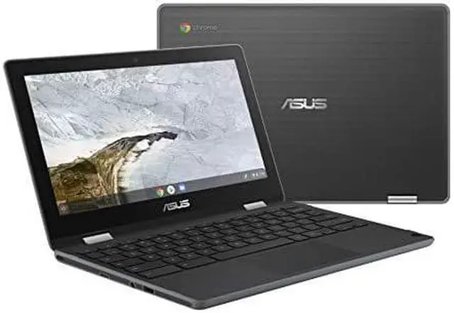 Alt view image 9 of 9 - ASUS Chromebook Flip C214MA-YS02T-S 11.6 inch Intel Celeron N4000 1.1GHz/ 4GB LPDDR4/ 32GB eMMC/ USB3.1/ Chrome Notebook (Dark Grey)