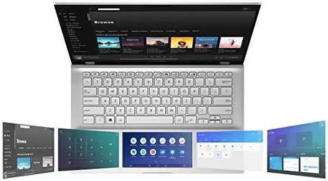 Alt view image 13 of 13 - ASUS VivoBook S14 S432 Thin and Light 14" FHD, Intel Core i7-8565U CPU, 8 GB RAM, 512 GB PCIe NVMe SSD, IR Camera, Windows 10 Home, S432FA-AB74, Transparent Silver