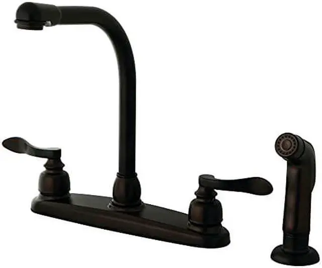 Alt view image 5 of 8 - Kingston Brass KB8755NFLSP NUWAVE FRENCH 8in Centerset High Arch Kitchen Faucet