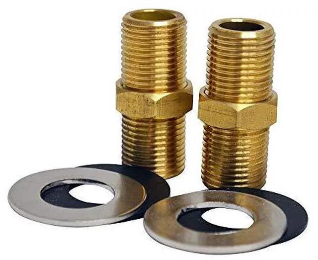 Alt view image 2 of 2 - WHITEHAUS WHFS00098-10 2" Brass Nipple For Whitehaus Utility Faucet