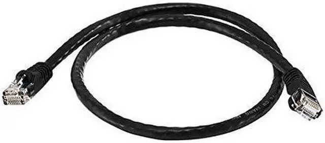 Alt view image 5 of 7 - Monoprice Cat6 Ethernet Patch Cable - Network Internet Cord - RJ45, Stranded, 550Mhz, UTP, Pure Bare Copper Wire, 24AWG, 2ft, Black