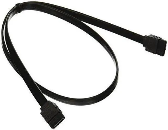 Alt view image 6 of 9 - Monoprice 8779 SATA 6Gbps 24-Inch Cable with Locking Latch - Black