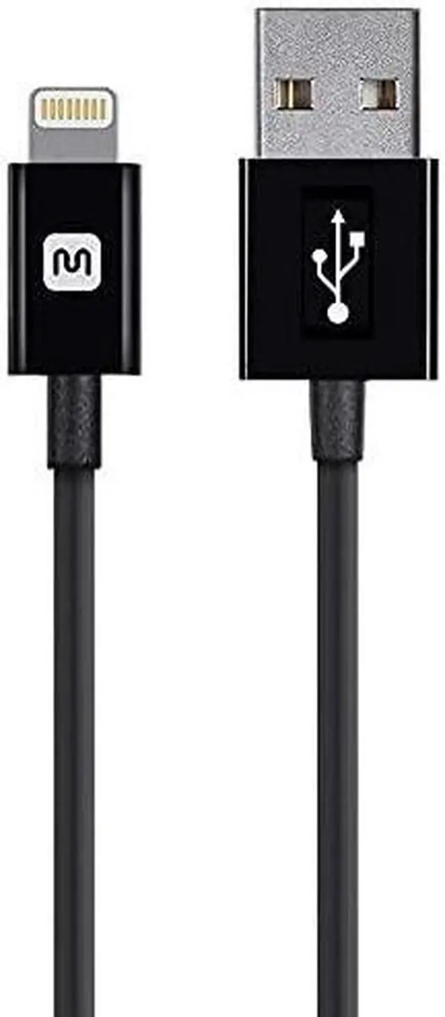 Alt view image 7 of 7 - Monoprice Apple MFi Certified Lightning to USB Charge & Sync Cable - 6 Feet - White | iPhone X, 8, 8 Plus, 7, 7 Plus, 6, 6 Plus, 5S - Select Series