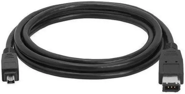 Alt view image 10 of 10 - Cmple - IEEE-1394 FireWire iLink DV Cable 6P-4P M/M - 6ft (BLACK)
