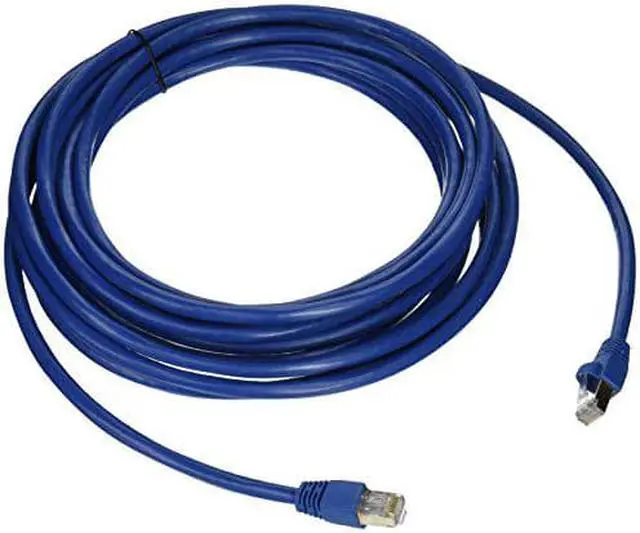 Alt view image 5 of 13 - Monoprice Cat6A Ethernet Patch Cable - 20 Feet - Blue | Network Internet Cord - RJ45, Stranded, 550Mhz, STP, Pure Bare Copper Wire, 10G, 26AWG