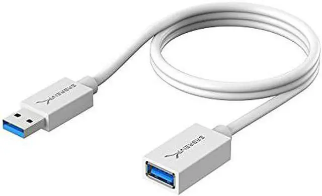 Alt view image 9 of 8 - SABRENT 22AWG USB 3.0 Extension Cable - A-Male to A-Female [White] 3 Feet (CB-303W)