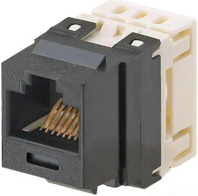 Alt view image 3 of 4 - Panduit NK688MBL Category-6 8-Wire Jack Module, Black