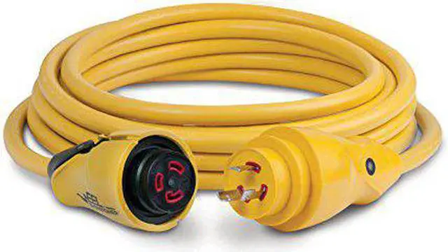 Alt view image 5 of 6 - Marinco CS30-12 EEL 30A 125V Shore Power Cordset - 12' - Yellow
