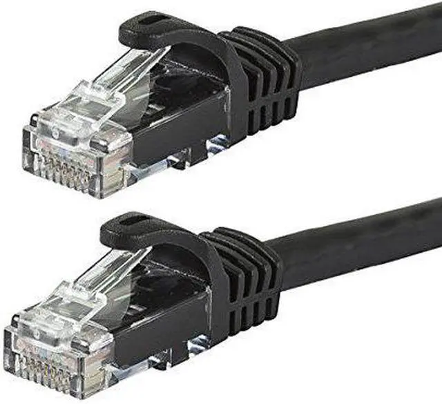 Alt view image 7 of 15 - Monoprice Cat5e Ethernet Patch Cable - 75 Feet - Black | Network Internet Cord - Snagless RJ45, Stranded, 350Mhz, UTP, Pure Bare Copper Wire, 24AWG - Flexboot Series