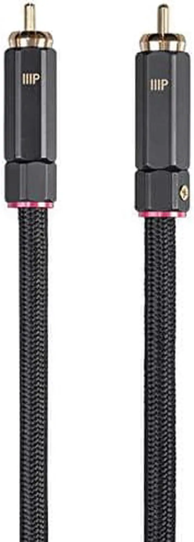 Alt view image 7 of 7 - Monoprice Digital Coaxial Audio/Video Cable - 12 Feet - Black | RCA Subwoofer CL2 Rated, RG-6/U 75-ohm - Onix Series