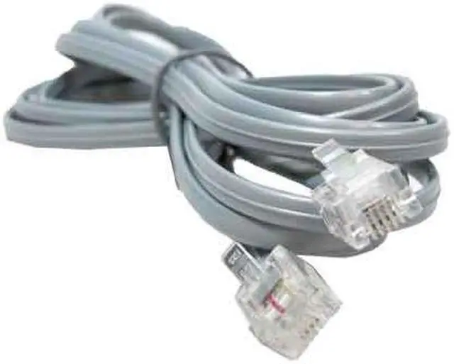 Alt view image 3 of 9 - Monoprice Landline Telephone Cable - 50 Feet - RJ11(6P4C) Straight for Data