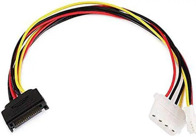 Alt view image 3 of 6 - MonoPrice 7642 12inch SATA 15pin Male to 4pin Molex and 4pin Power Cable