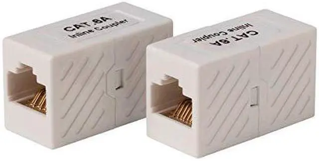 Alt view image 7 of 8 - Monoprice Cat6A UTP In-Line Coupler RJ45-RJ45