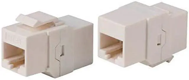 Alt view image 4 of 7 - Monoprice Cat6A UTP Keystone In-Line Coupler RJ45-RJ45