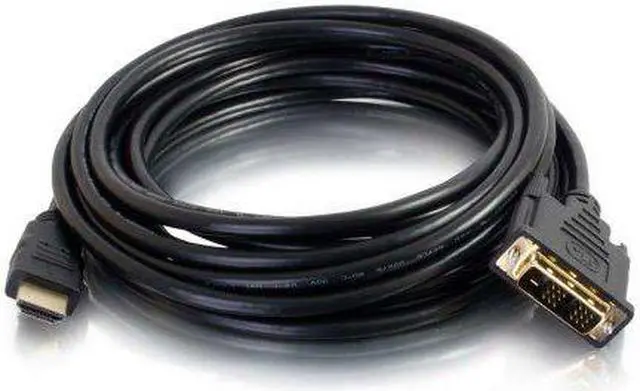 Alt view image 4 of 7 - C2G 42513 C2G 0.5m HDMI to DVI-D Digital Video Cable - HDMI/DVI for Audio/Video Device - 1.64 ft - 1 x DVI-D (Single-Link) Male Digital Video - 1 x HDMI (Type A) Male Digital Audio/Video - Shielding -