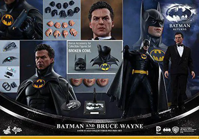 Alt view image 2 of 8 - Movie masterpiece Batman returns Batman and Bruce Wayne (2 pieces) 1 / 6 scale plastic pre-painted PVC figure