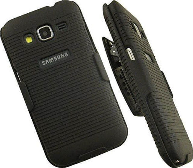 Alt view image 4 of 9 - BLACK HARD CASE COVER BELT CLIP HOLSTER STAND FOR SAMSUNG GALAXY CORE PRIME G360