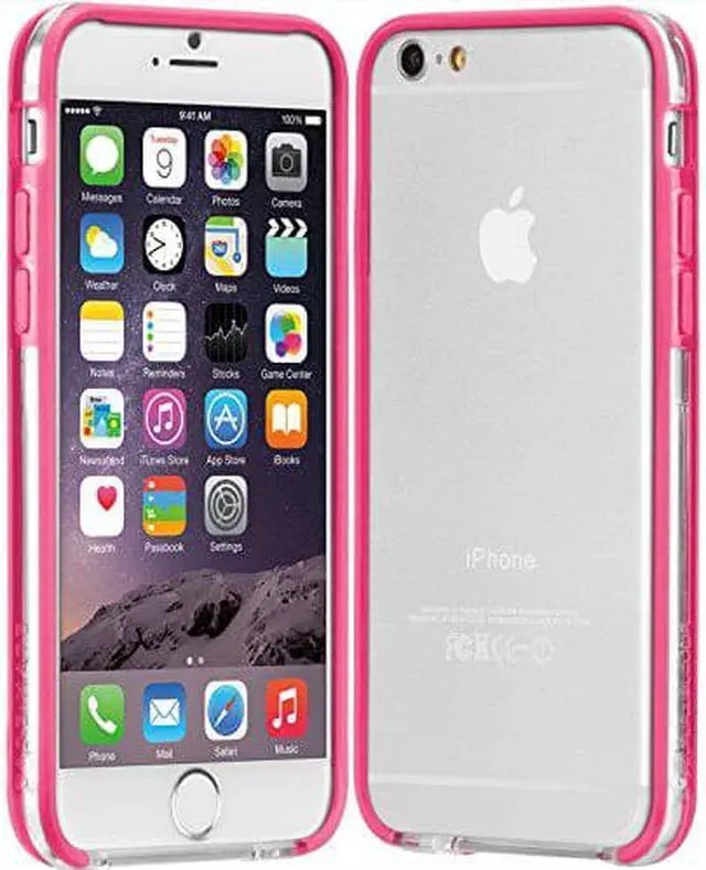 Main image of Case-Mate Iphone 6 Tough Frame - Clear/Pink