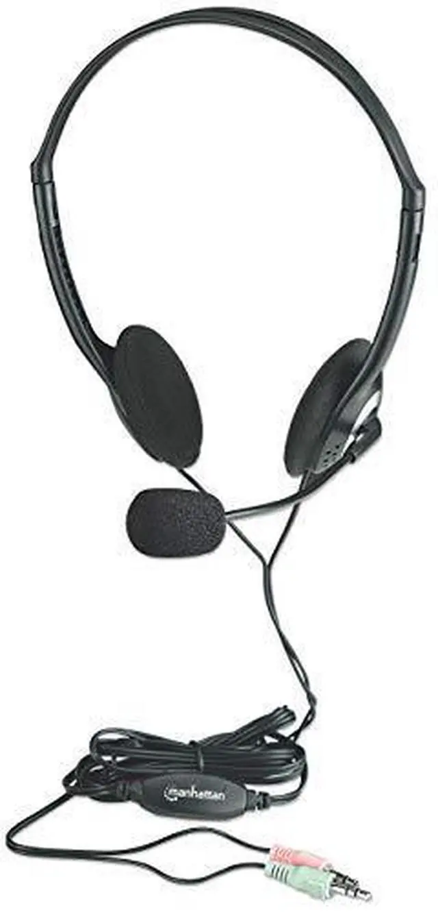 Alt view image 5 of 7 - Manhattan 164429 Lightweight Overhead Stereo Headset -