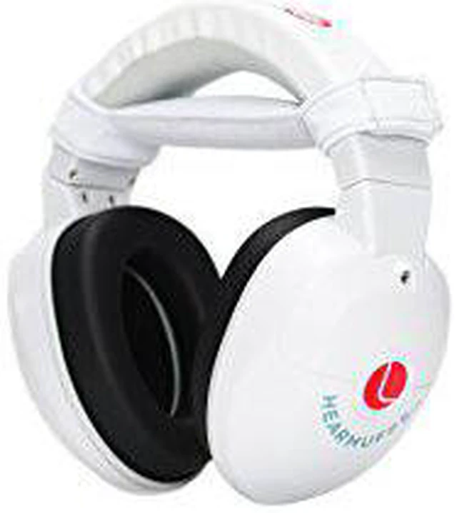 Alt view image 3 of 3 - Lucid Audio - Kids HearMuffs White GB Youth 4-10yrs Adjustable