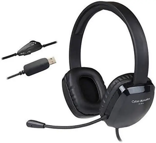 Alt view image 10 of 17 - Cyber Acoustics AC-6012 USB Stereo Headset