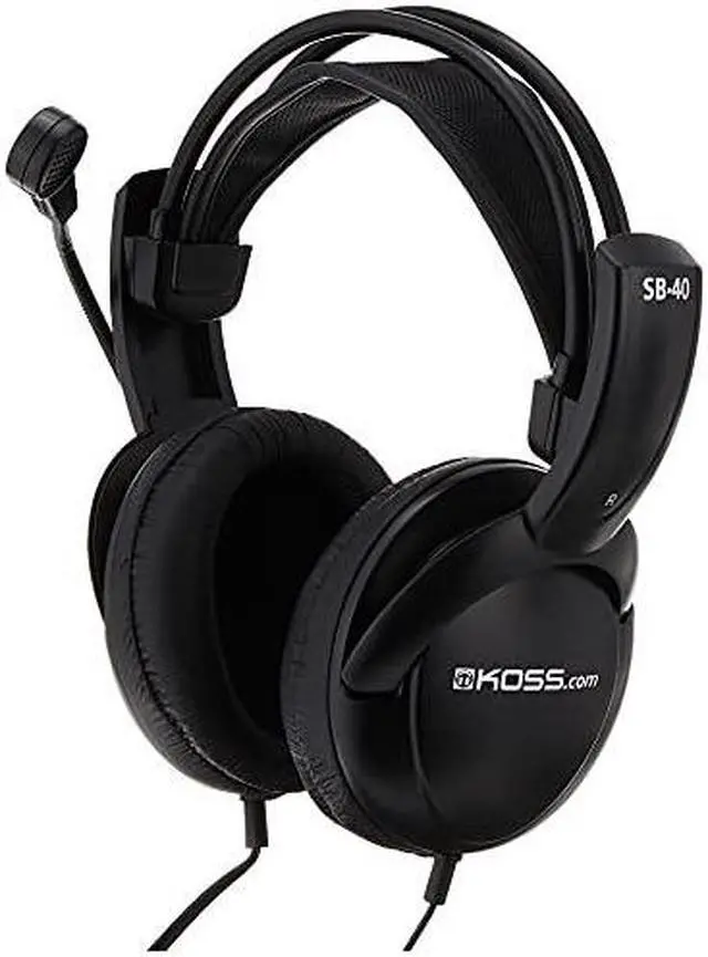 Alt view image 5 of 8 - Koss SB40 Computer Headset with Microphone