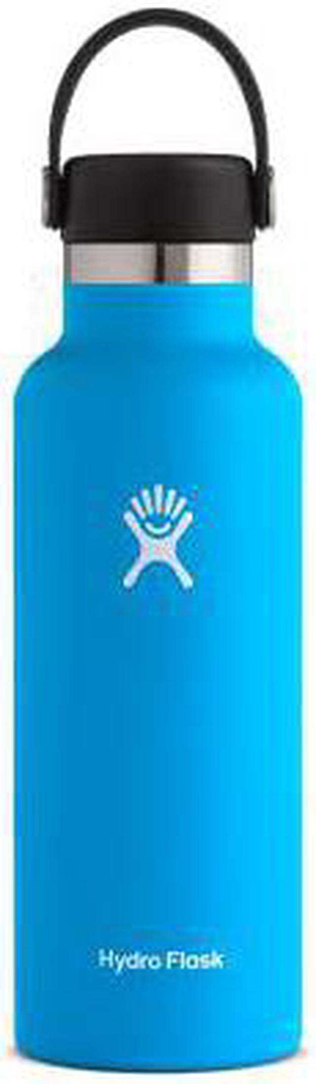  Hydro Flask 18 oz. Water Bottle - Stainless Steel, Reusable,  Vacuum Insulated with Standard Mouth Flex Lid : Everything Else