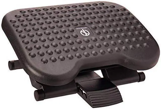 Alt view image 2 of 2 - mind reader adjustable height ergonomic foot rest, black