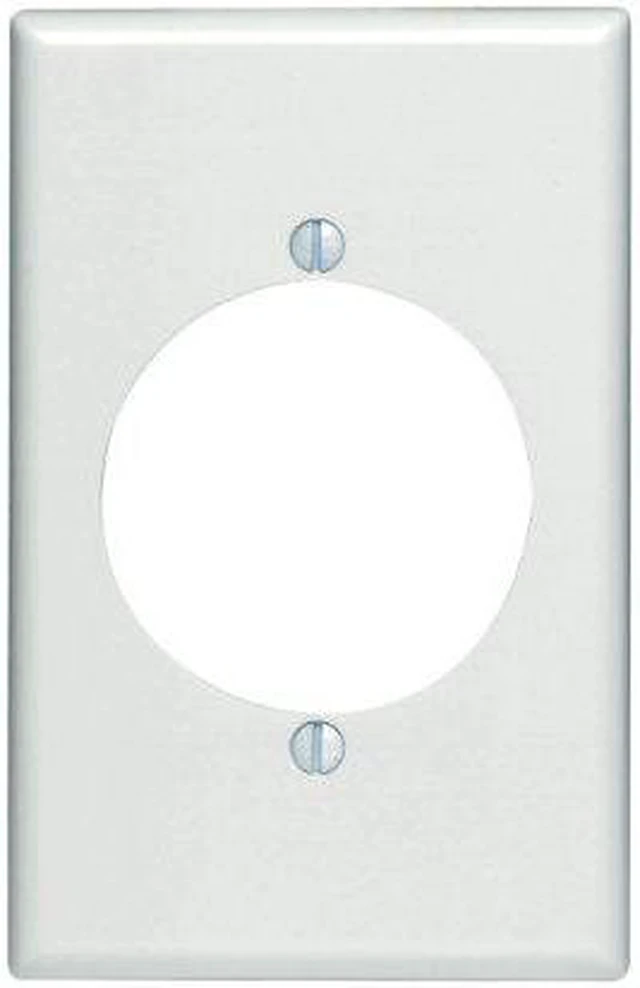 Alt view image 3 of 3 - Wall Plate Flush 1-Gang White LEVITON MFG Standard Switch Plates 80528-W