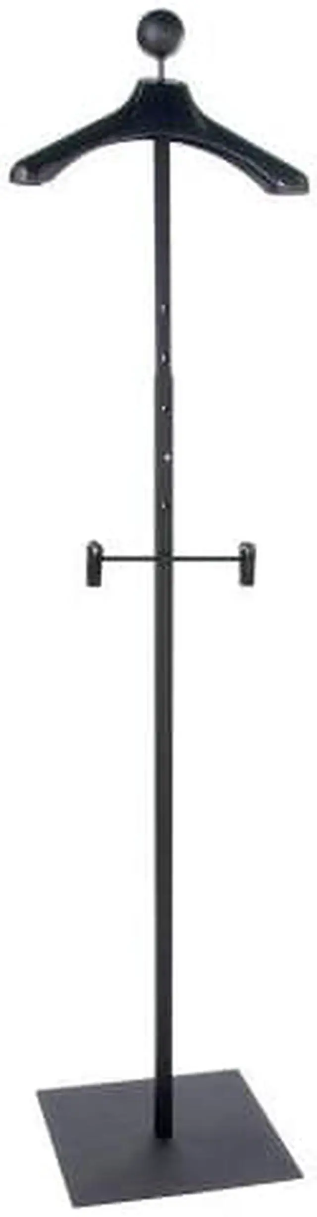 Alt view image 3 of 3 - ECONOCO MAUF1/MAB Mondo Mannequins Adjustable Floor Standing Black Costumer
