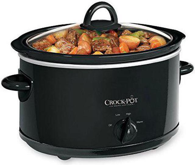 Crock-Pot 4 Quart Manual Slow Cooker Black