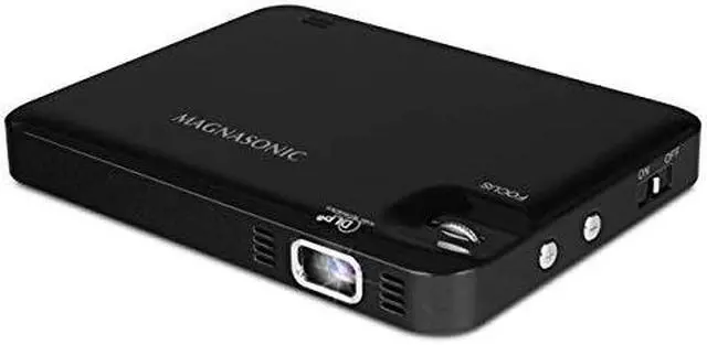 Alt view image 15 of 15 - Magnasonic LED Pocket Pico Video Projector, HDMI, Rechargeable Battery, Built-in Speaker, DLP, 60" Hi-Resolution Display for Streaming Movies, Presentations, Smartphones, Tablets, Laptops (PP60)