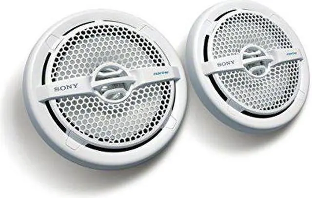 Alt view image 14 of 20 - Sony XS-MP1611 6.5 Inch 140 Watt Dual Cone Design Marine Speakers Stereo White
