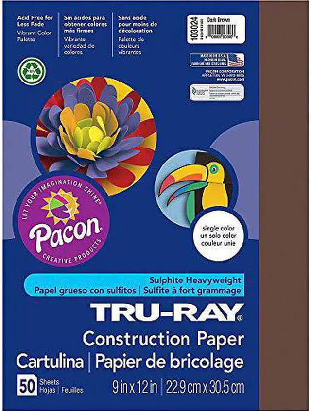 Alt view image 4 of 4 - Tru Ray 9 X 12 Dark Brown 50 Sht