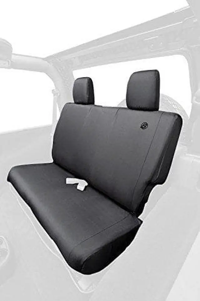 Main image of Bestop 2928235 Black Diamond Rear Seat Covers For 2007-2018 Wrangler Jk 2Dr