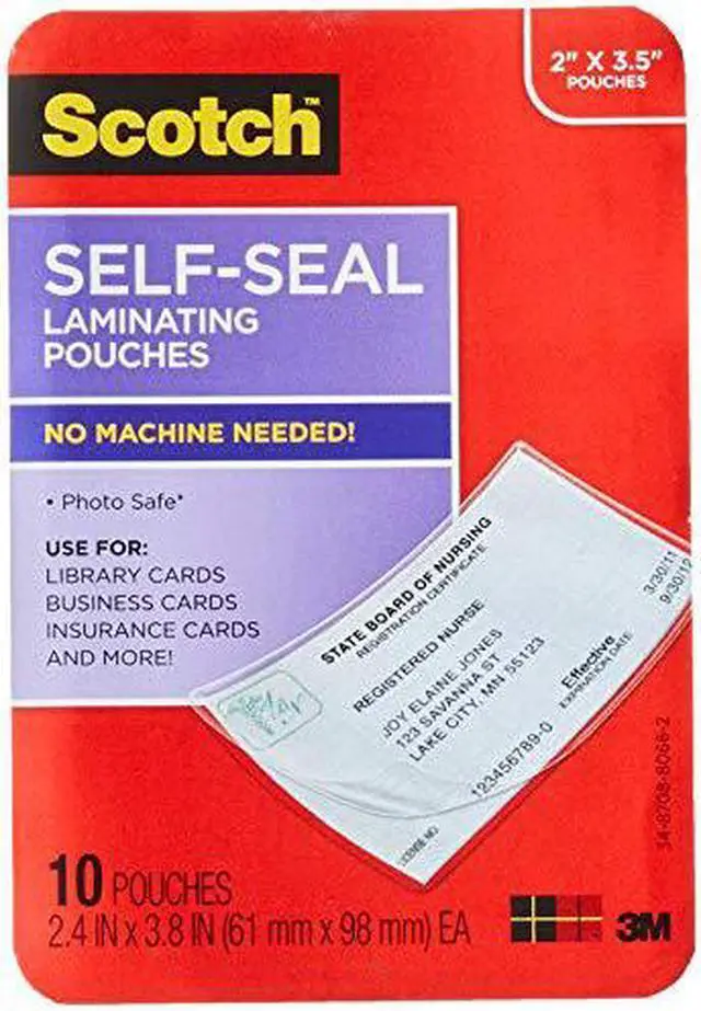 Alt view image 14 of 15 - Scotch PROTECTOR SHEET BIZCRD 10PK LS85110G