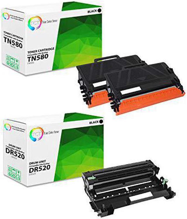 Main image of Tct Premium Compatible Toner Cartridge And Drum Unit Replacement For Brother Tn580 Dr520 Works With Brother Dcp-8060 8065, Hl-5240 5250 5280, Mfc-8460 8660 8870 Printers (2 Tn-580, 1 Dr-520) - 3