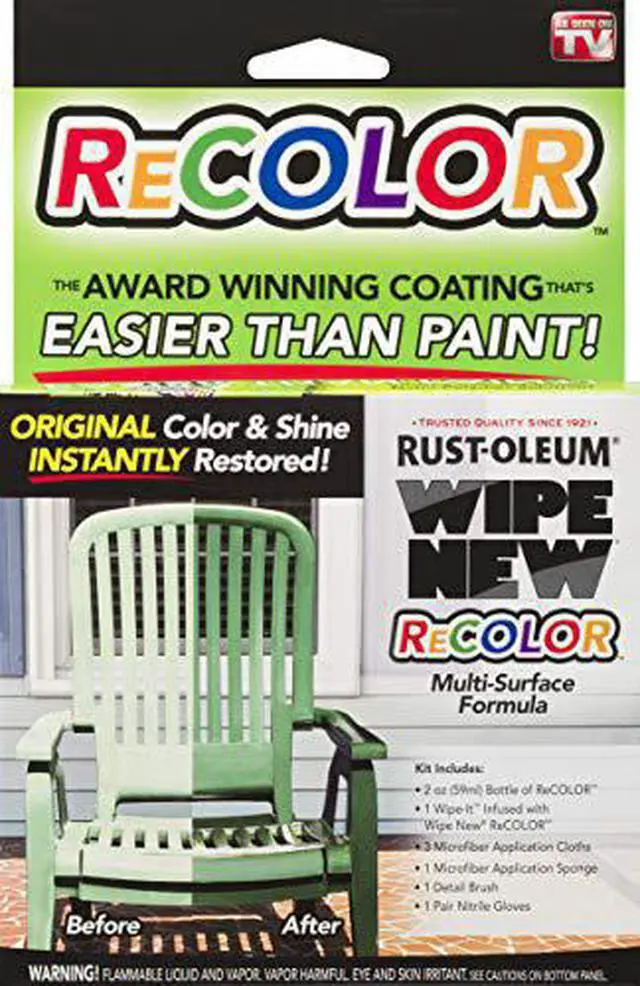 Alt view image 4 of 7 - Rust-Oleum Wipe New Recolor Wipe It Kit 362838