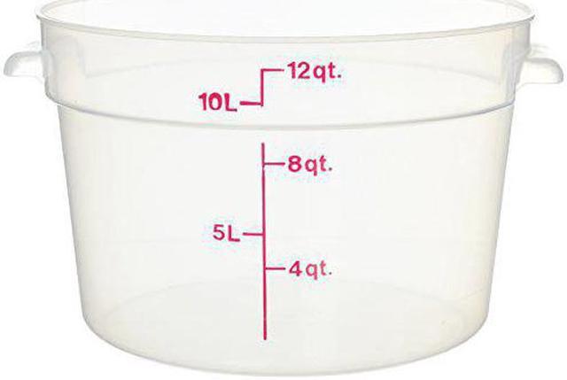 Cambro 1 Qt. Translucent Round Polypropylene Food Storage Container