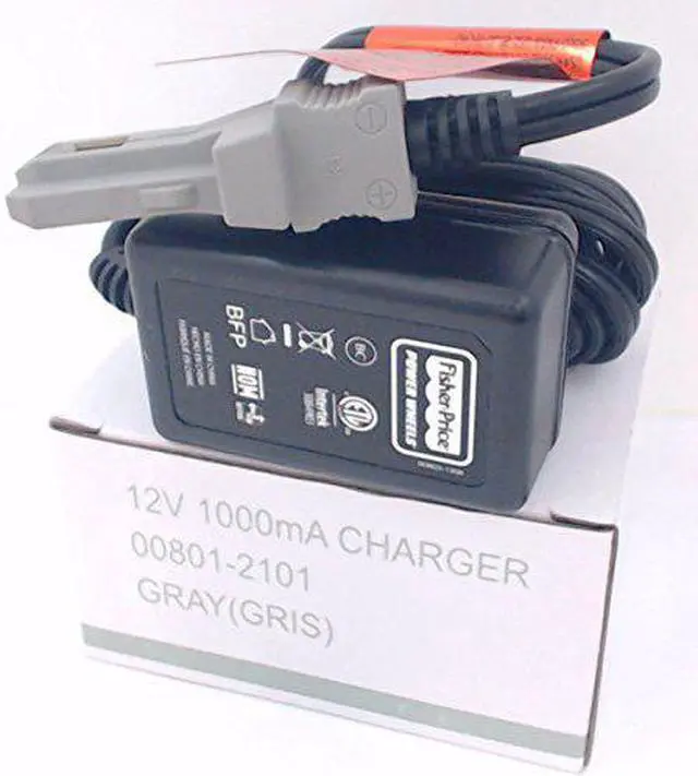 Alt view image 4 of 4 - Power Wheels Grey 12V Grey Battery Charger 00801-1480, 00801-1778, 00801-2101