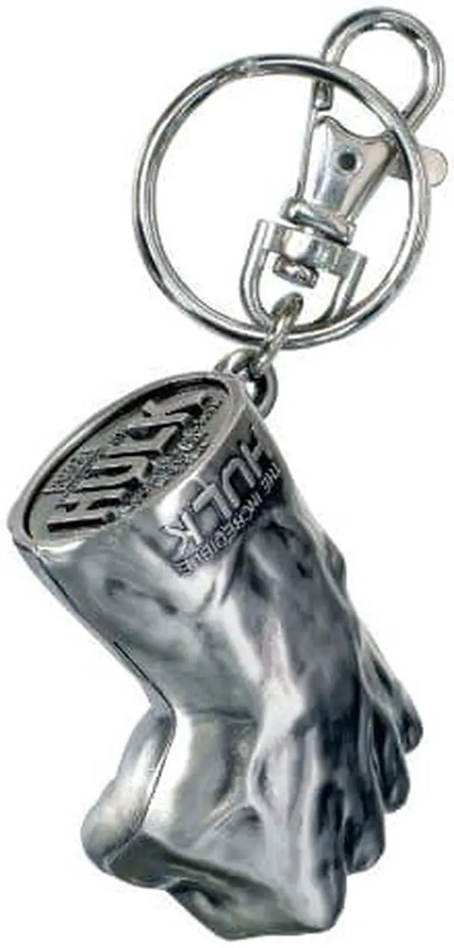 Main image of Marvel Hulk Fist Pewter Key Ring,Grey-Light,Small