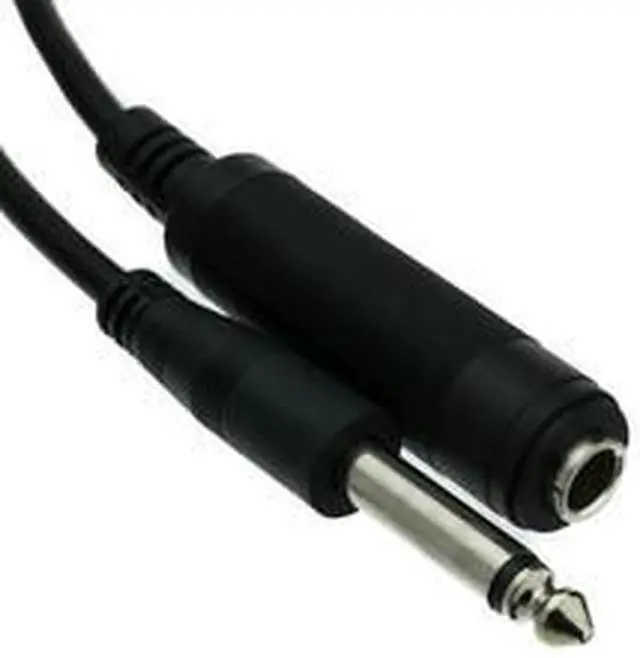 Alt view image 2 of 2 - Cable Wholesale 1/4 inch Mono Extension Cable 1/4 Male to 1/4 Female - 15 foot