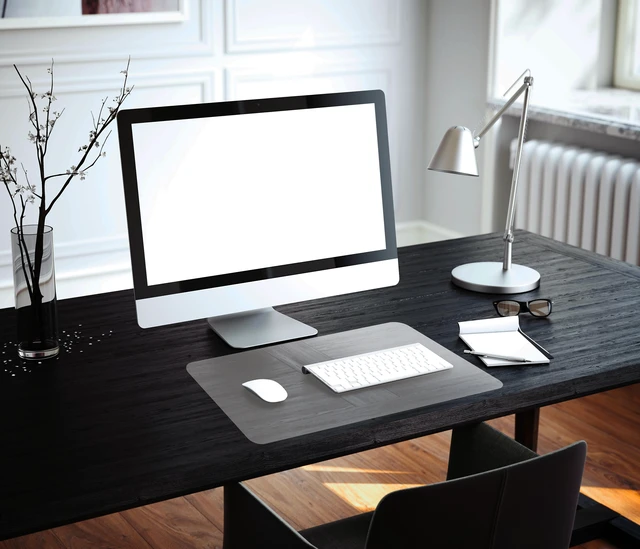 Alt view image 6 of 10 - Floortex Table Protection Mat Desktex Pack of 4 Vinyl Rectangular Desk Pads - 17" x 22"