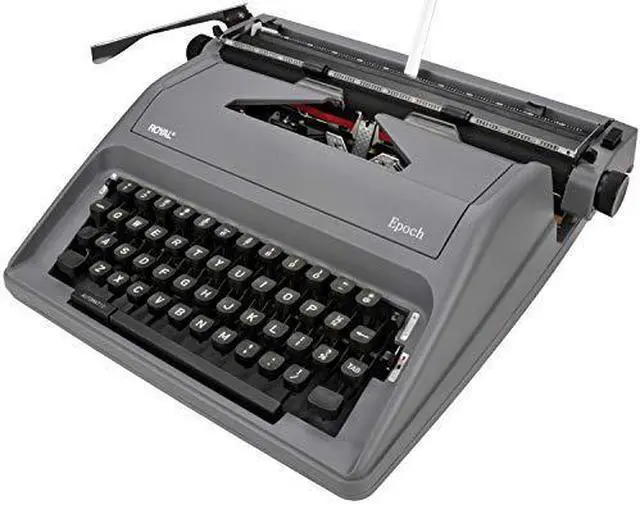 Alt view image 5 of 5 - Royal 79103Y EPOCH Manual 88-Character Typewriter, Gray