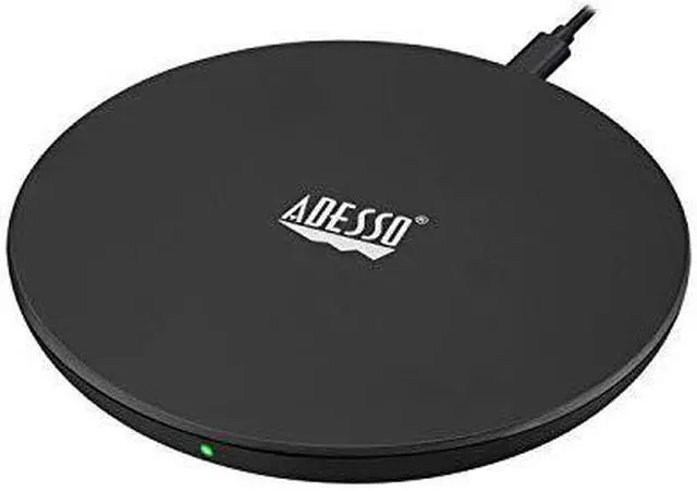 Alt view image 6 of 7 - Adesso 10W Max Qi-Certified Disc-Style Wireless Charger AUH1010