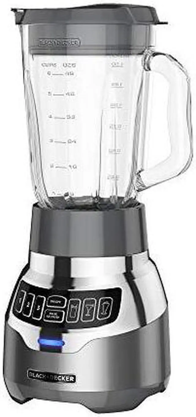Alt view image 4 of 5 - BLACK+DECKER Power Crush 3-Speed Digital Blender with Quiet Technology, Silver BL1300DG-T