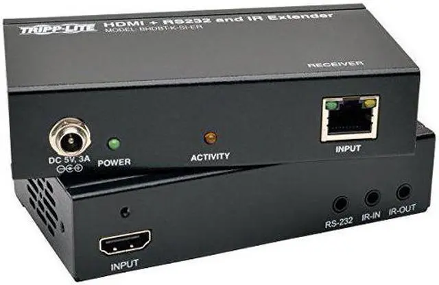 Alt view image 14 of 14 - Tripp Lite BHDBT-K-SI-ER HDBaseT HDMI Over Cat5e/6/6a Extender Kit with Serial and IR Control, 1080p, Up to 500-ft. (150M)