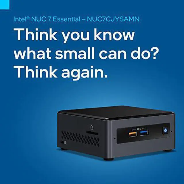 Alt view image 10 of 10 - Intel BOXNUC7CJYSAMN1 NUC 7 Essential Celeron J4005 Dual-core 2GHz NUC Kit