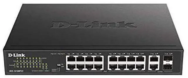Alt view image 5 of 7 - D-Link DES-1018MPV2 Unmanaged 18-Port 10/100BASE-TX PoE Unmanaged Switch